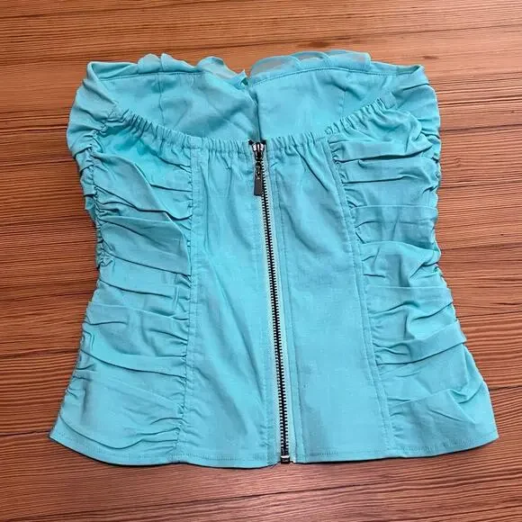 Body Central Strapless Ruffle Top M NWT - Picture 2 of 4